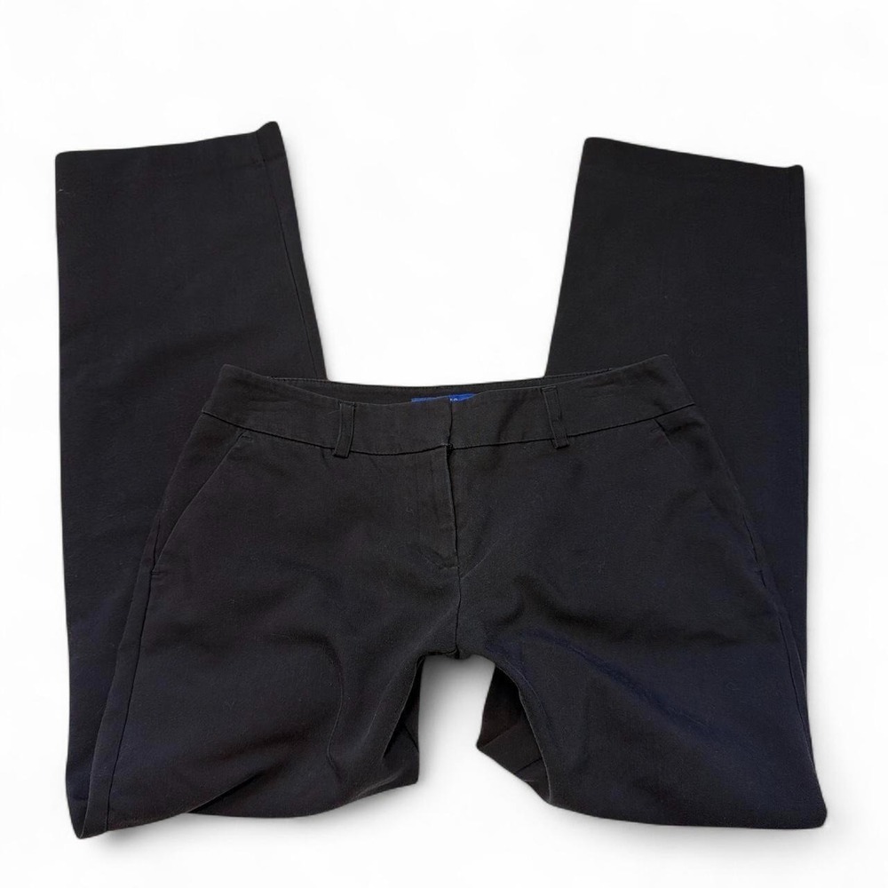 Apt 9 Torie Black Low Rise Wide Leg Trousers Pants Office Siren Size 6S